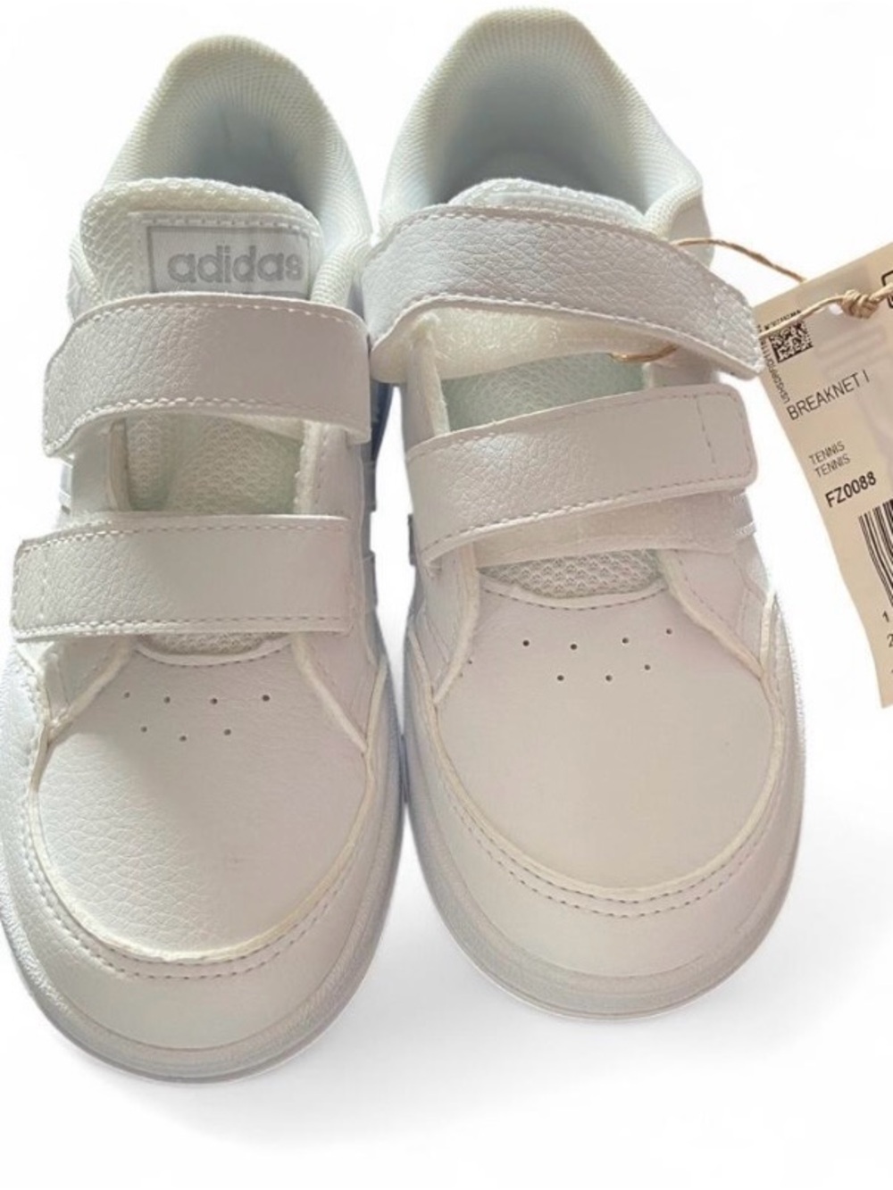 adidas Kids White Velcro Sneakers - Breaknet  10K